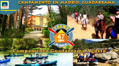 Campamento de verano en Madrid Agosto