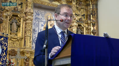 Javier Sierra fue nombrado ayer Hermano Mayor de Honor  de la Hermandad de Jesús Nazareno de Teruel