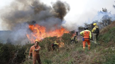 Incendios provocados ponen en alerta a toda Asturias