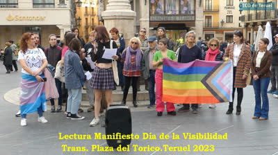 Día Internacional de la visibilidad trans en la ciudad de Teruel