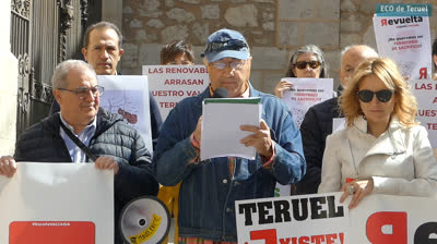 Concentración en Teruel con motivo del Aniversario de la Revuelta de la España vaciada