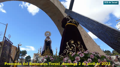 Vea la emocionante Procesión del Encuentro en Teruel