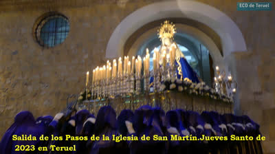 SALIDA PASOS DE LA PROCESIÓN DE JUEVES SANTO.TERUEL