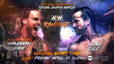 "Hangman" Adam Page VS Adam Cole - Texas Death Match for the AEW World Title (Full Match)